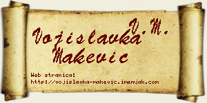 Vojislavka Makević vizit kartica